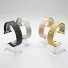Pulseiras de relógio elásticas flexíveis para Apple Watch Series 6 SE 5 4 3 2 pulseira de aço inoxidável para pulseira iWatch 38/40 mm 42/44 mm