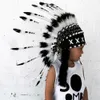 Enfant bébé casquette Style indien plume bandeau coiffure fête décoration Po accessoire maison décoratif hommes chapeau Y200903296Y