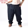 Plus Big Size Black Jeans Men 5XL 6XL 7XL 8XL 54 56 58 59 60 200KG Elastic Denim Trousers Mens Jean Brand Pants Man Clothes 201117