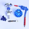 Mini narghilè portatile Shisha Set Pipa ad acqua Accessori per fumatori 10,8 pollici Premium Cool Vetro colorato Arabo Innovativo Sheesha Narguil Narghile Nargile Kit