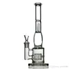 Heet verkopen van 14 inch waterpijp met bandenstijl en honingraat Bongglas diffuser percolator Bongs