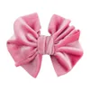 2020 15 cores 4inch bebê crianças meninas headband bowknot cabelo clipe sólido penteado de veludo rabo de cavalo corda cocar acessórios de cabelo