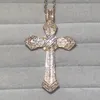 Handmade 18K gold Wedding Necklace for Women Men Christianity Pendants sona diamond painting full fine jewelry Four styles6138361