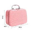 Bolsas de cosméticos Casos de luxo PU Case para feminino Organizador de viagens Profissional Organizador de viagem Necessário Compêmea Box de esteticista de armazenamento1