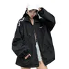 NEPLOE BASEBALL JACKETS Dames Basic Jacket Harajuku Gothic Moon Coat Oversized Windbreaker Uitloper Medium-Long Clothes LJ200813