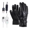 Gants chauffants électriques d'hiver coupe-vent cyclisme chauffage chaud écran tactile gants de ski alimentés par USB pour hommes femmes 2011045131430