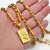 Anniyo Men's Dragon Pendant and Ball Beads Chain Necklaces Gold Color Jewelry for Father or Husband's Gift #006809P 2010303B