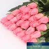 Real Touch bocciolo di rosa 25 pezzi / lotto Bouquet di fiori da sposa in seta artificiale Decorazioni per la casa per feste di matrimonio o compleanni Piccoli boccioli