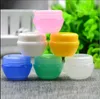 Free Shipping 5g/ml Plastic Empty bottle jar Pink Clear Blue Cream Eye Gel Small Lipstick Sample Cosmetic Containers