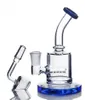 6 Inch Recycler Dab Rig Hookahs Thick Glass Bongs Inline Perc Water Pipes Oil Rigs with 14mm banger