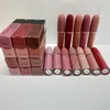 Rossetto opaco con lucidalabbra 12 colori Lustre rossetti retrò retrò gelipasti per labbra sexy retti natalizi