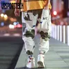 Calças de carga Plus Size 5XL Hip Hip Streetwear Mens Camuflagem Calças Calças de Algodão Calças Elásticas Cintura Elástica Harem Pant Calça Men 20115
