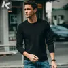 Outono homens camisola de algodão verde cinza cor preta pulôveres para homem moda magro encaixe roupas masculinos desgaste de malha tops 11867 201124