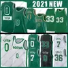 Jayson 0 Tatum camisetas de baloncesto Bostons Jaylen 7 Marcus 36 Smart 33 Brown Vintage Jersey 2022 Celtices camisetas para hombre S-XXL