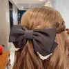 Barrettes Palace Style High Luxury Bow Hairpin Design Sense Of Elegance Top Head Hair Spring Clip Hair Accessories Gift