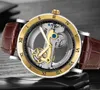 WLISTH Mechanical watch belt waterproof hollow cool watch luminous belt creative men's watch