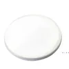 9 cm Matte Sublimation leerer Keramikuntersetzer Weiße Keramikuntersetzer Wärmeübertragungsdruck Benutzerdefinierte Tassenmatten Pad Thermountersetzer RRB13569