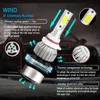 1 Pair Car Reflektor Żarówki LED H1 H4 H7 H8 H11 Auto C6 żarówki HB4 H27 8000LM 6000K 36W Car Light Universal Canbus