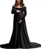 Nouveau Pleuche robe de maternité pographie longue robes de grossesse élégance Maxi robe de maternité Po Prop pour les femmes enceintes Shoot4976683