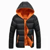 Nuove giacche uomo inverno casual capispalla giacca a vento jaqueta masculino solido slim fit con cappuccio moda cappotti homme plus size 201116