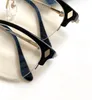 Nya glasögon design tang optisk recept spegel katt ögon halvram klassisk stil affärs elit stil optisk platt lins högsta kvalitet