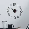 Affaire DIY Miroir Effet Home Decoration Stickers muraux European Style Quartz Aignet Salon 3D Mur Clock Modern Design3549996