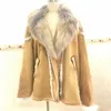 Lugentolo Faux Fur Coat Men Plus Size Winter Jacket Fur Collar and Long Sleeves Wool Liner Casual Zipper Mens Jackets and Coats1