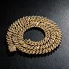 Collier de chaîne de liaison cubaine 8 mm