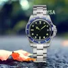 Luksusowy Moda Night Light Męski Zegarek 39.5mm Zegarek Ze Stali Nierdzewnej Automatyczne maszyny Sterylne Dial Blue Aluminium Ramka