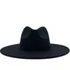 Fedoras in bulk Large Big Wide Brim Hats Top Formal hat Lady Felt Fedora Hat Men Women Jazz Panama Cap Man Woman Caps Male Female Fashion Accessories Wholesale