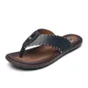 Marke Neue Ankunft Hausschuhe Hohe Qualität Handgemachte Hausschuhe Kuh Echtes Leder Sommer Schuhe Mode Männer Strand Sandalen Flip-Flops