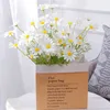 100 pz / lotto simula camomilla bouquet di fiori artificiali matrimonio fai da te ghirlanda casa soggiorno margherita Olanda crisantemo