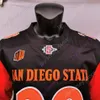 American College Football Wear Custom San Diego State Aztecs Football Jersey NCAA College 3 Carson Baker 26 Kaegun Williams Elijah Kothe Isaiah Richardson Caden MCD