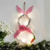 Easter Bunny Ear Decorations LED Rattan Wreaths And Wreaths Home Family Restaurant Pendant Window Props Supplies Luminous Festival Gifts GT3BIBW