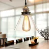 Vintage pendelljus glas v￤gglampor loft industriell h￤ngslampa lamparas de techo colgante modern glans pendent lampa