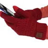 Örme Eldiven Kapasitif Dokunmatik Ekran Eldiven Kadın Kış Beş Parmaklar Glovea14 A24