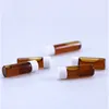 (100 stuk / partij) 2 ml 3 ml 5 ml Amber Glas etherische oliefles voorbeeldtest injectieflacon Originele vloeistof met concave plug