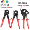 HS-325A 240mm HS325A Hand Ratchet Kabelskärare Plier Ratchet Wire Cutter Plier Hand Tool Hand Plier för stor kabel Y200321