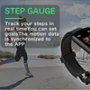 D13 Smart-Band-Armband, Sport-Fitness-Tracker, Herzfrequenzmesser, Blutdruckmessung, Smartband-Uhr