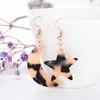 Dangle & Chandelier Retro Asymmetric Moon/Stars Shape Earring Women Leopard Acrylic Geometry Drop Boho Female Wedding Ear Jewelry Pendientes