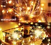 2022 Nowe światła fajerwerków, LED String Light 8 Tryb Wodoodporny z pilotem 120 150 LED Fairy Lampa na święto Boże Narodzenie