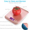 Electronic Kitchen Scales Digital Food Scale Stainless Steel Weighing Scale usb LCD High Precision Measuring Tools 10kg 5kg 0.1g 201116
