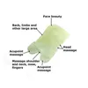 Natural Jade Stone Guasha Gua Sha Massage Hand Back Ben Body Arm Board Comb Forme Healthy Beauty Relaxation Cure Massager TOOL268A9458460