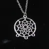 Fashion 34*28mm Native Dream Catcher Chandelier Connector Pendant Necklace Link Chain For Female Choker Necklace Creative Jewelry party Gift