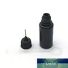 5pcs 10ml Squeeze botellas vacías Negro PE gotero con tapas de aguja botellas de plástico de la aguja de la botella Liquid E