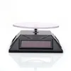 Solar Power 360 Degree Turntable Jewelry Rotating Display Stand Table Turn Plate For Watch and Store