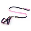 Denim Dog Leashes With Collar for Walking High Quality Large Small Dogs Rope Simple Color Harness Metal Button 2.5*120cm XL