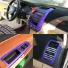 Para Volkswagen VW Polo 2002-2010 Interior Central Painel Central Painel Punho de Porta Carbono Fibra Adesivos Decalques Car Styling Accessorie