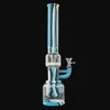 cylinder shape Glass Hookahs Smoking Water Bongs filter Oil silicone wax dab rigs Smoke Accessories two sections