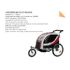 Portabici da viaggio per bicicletta Telaio in lega di alluminio passeggino pieghevole rimorchio per bici passeggino per bambini Jogger Rimorchio per bicicletta tandem